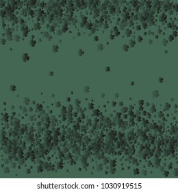 Clover is a confetti which consist of many isolated elements. Stylish and beautiful clover. Can be used as poster, border, background, wallpaper, card and etc