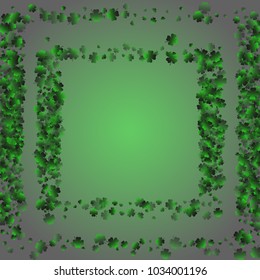 Clover is a confetti which consist of many isolated elements. Stylish and beautiful clover. Can be used as poster, border, background, wallpaper, card and etc