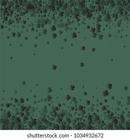 Clover is a confetti which consist of many isolated elements. Stylish and beautiful clover. Can be used as poster, border, background, wallpaper, card and etc