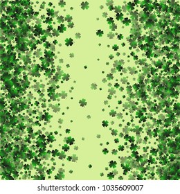 Clover is a confetti which consist of many isolated elements. Stylish and beautiful clover. Can be used as poster, border, background, wallpaper, card and etc