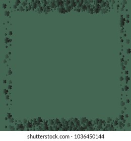 Clover is a confetti which consist of many isolated elements. Stylish and beautiful clover. Can be used as poster, border, background, wallpaper, card and etc