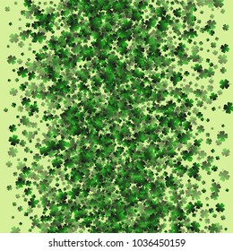 Clover is a confetti which consist of many isolated elements. Stylish and beautiful clover. Can be used as poster, border, background, wallpaper, card and etc