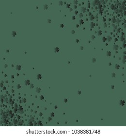 Clover is a confetti which consist of many isolated elements. Stylish and beautiful clover. Can be used as poster, border, background, wallpaper, card and etc