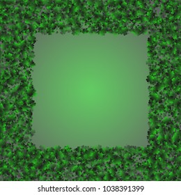 Clover is a confetti which consist of many isolated elements. Stylish and beautiful clover. Can be used as poster, border, background, wallpaper, card and etc