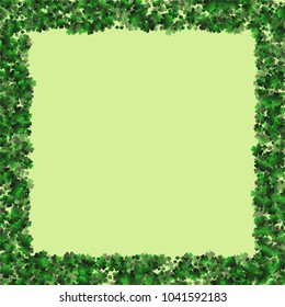 Clover is a confetti which consist of many isolated elements. Stylish and beautiful clover. Can be used as poster, border, background, wallpaper, card and etc