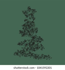 Clover is a confetti which consist of many isolated elements. Stylish and beautiful clover. Can be used as poster, border, background, wallpaper, card and etc