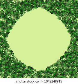 Clover is a confetti which consist of many isolated elements. Stylish and beautiful clover. Can be used as poster, border, background, wallpaper, card and etc