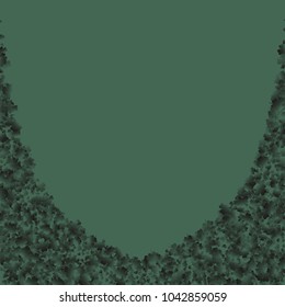 Clover is a confetti which consist of many isolated elements. Stylish and beautiful clover. Can be used as poster, border, background, wallpaper, card and etc