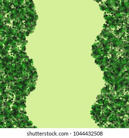 Clover is a confetti which consist of many isolated elements. Stylish and beautiful clover. Can be used as poster, border, background, wallpaper, card and etc