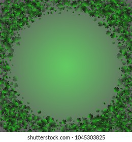 Clover is a confetti which consist of many isolated elements. Stylish and beautiful clover. Can be used as poster, border, background, wallpaper, card and etc