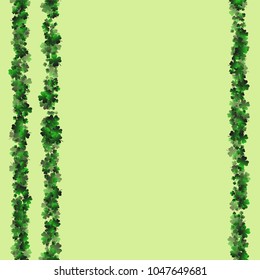 Clover is a confetti which consist of many isolated elements. Stylish and beautiful clover. Can be used as poster, border, background, wallpaper, card and etc