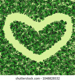 Clover is a confetti which consist of many isolated elements. Stylish and beautiful clover. Can be used as poster, border, background, wallpaper, card and etc