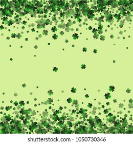 Clover is a confetti which consist of many isolated elements. Stylish and beautiful clover. Can be used as poster, border, background, wallpaper, card and etc