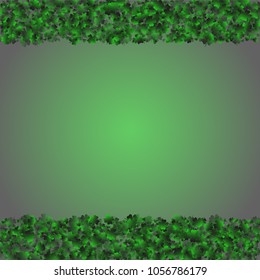 Clover is a confetti which consist of many isolated elements. Stylish and beautiful clover. Can be used as poster, border, background, wallpaper, card and etc