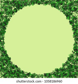 Clover is a confetti which consist of many isolated elements. Stylish and beautiful clover. Can be used as poster, border, background, wallpaper, card and etc