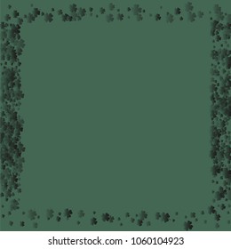 Clover is a confetti which consist of many isolated elements. Stylish and beautiful clover. Can be used as poster, border, background, wallpaper, card and etc