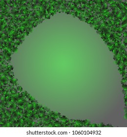 Clover is a confetti which consist of many isolated elements. Stylish and beautiful clover. Can be used as poster, border, background, wallpaper, card and etc
