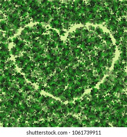 Clover is a confetti which consist of many isolated elements. Stylish and beautiful clover. Can be used as poster, border, background, wallpaper, card and etc