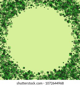 Clover is a confetti which consist of many isolated elements. Stylish and beautiful clover. Can be used as poster, border, background, wallpaper, card and etc
