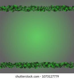 Clover is a confetti which consist of many isolated elements. Stylish and beautiful clover. Can be used as poster, border, background, wallpaper, card and etc