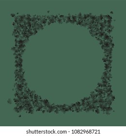 Clover is a confetti which consist of many isolated elements. Stylish and beautiful clover. Can be used as poster, border, background, wallpaper, card and etc