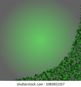 Clover is a confetti which consist of many isolated elements. Stylish and beautiful clover. Can be used as poster, border, background, wallpaper, card and etc