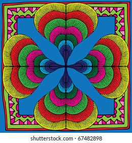 clover decorative framed color