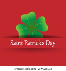 clover design, perfect for St. Patrick's Day. EPS10