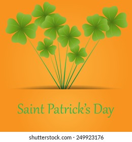 clover design, perfect for St. Patrick's Day. EPS10