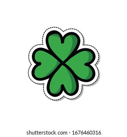 Clover Doodle Icon, Vector Illustration