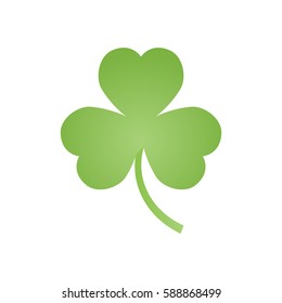 clover emblem, decorations for the holiday of St. Patrick's, vector illustration