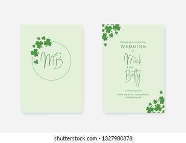 clover, event invitation template