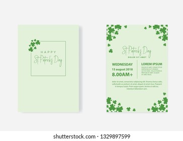 clover, event invitation template
