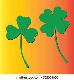 clover flat icon vector