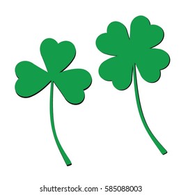 clover flat icon vector