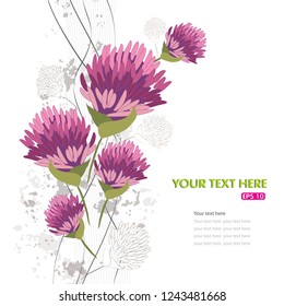 Clover flower design, vector illustration, eps-10