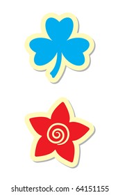 Clover and Flower Icons