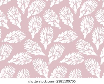 Blume in der Klee, Vektorgrafik auf rosafarbenem Hintergrund. Einzige Wildpflanze und Blätter. Kräutergravur Stilgrafik. Detaillierte botanische Skizze

