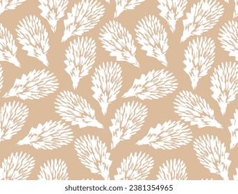 Dibujo vectorial de flor de encamado sobre fondo beige. Plantas silvestres aisladas y hojas. Ilustración de estilo con grabado de hierbas. Esbozo botánico detallado

