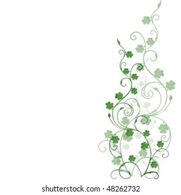 Clover foliage, background for St. Patrick's Day