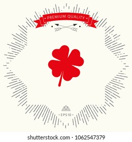 Clover with four leaves