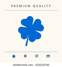 Clover with four leaves. Graphic elements for your design