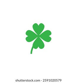 Clover with four leaves sign icon silhouette image