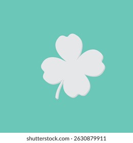 Clover with four leaves, vector