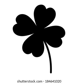 Clover with four leaves -  vector Icon