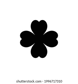 Clover with four leaves -  vector Icon