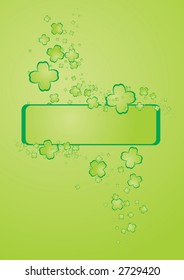 Clover fresh spring green illustration