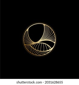 Geometrisches Logo für Glück in der Klemme, Vektordesign