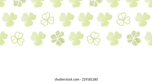 clover geometric textile textured horizontal seamless pattern background