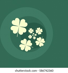  clover green backround round